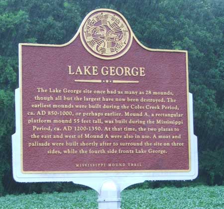 Lake George Mound Group Marker